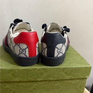 Gucci Kids Sneakers with Red and Navy Accents